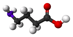 Diagram of GABA molecule